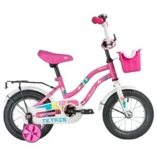 Детский велосипед Novatrack Tetris, колеса 12", розовый